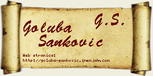 Goluba Sanković vizit kartica